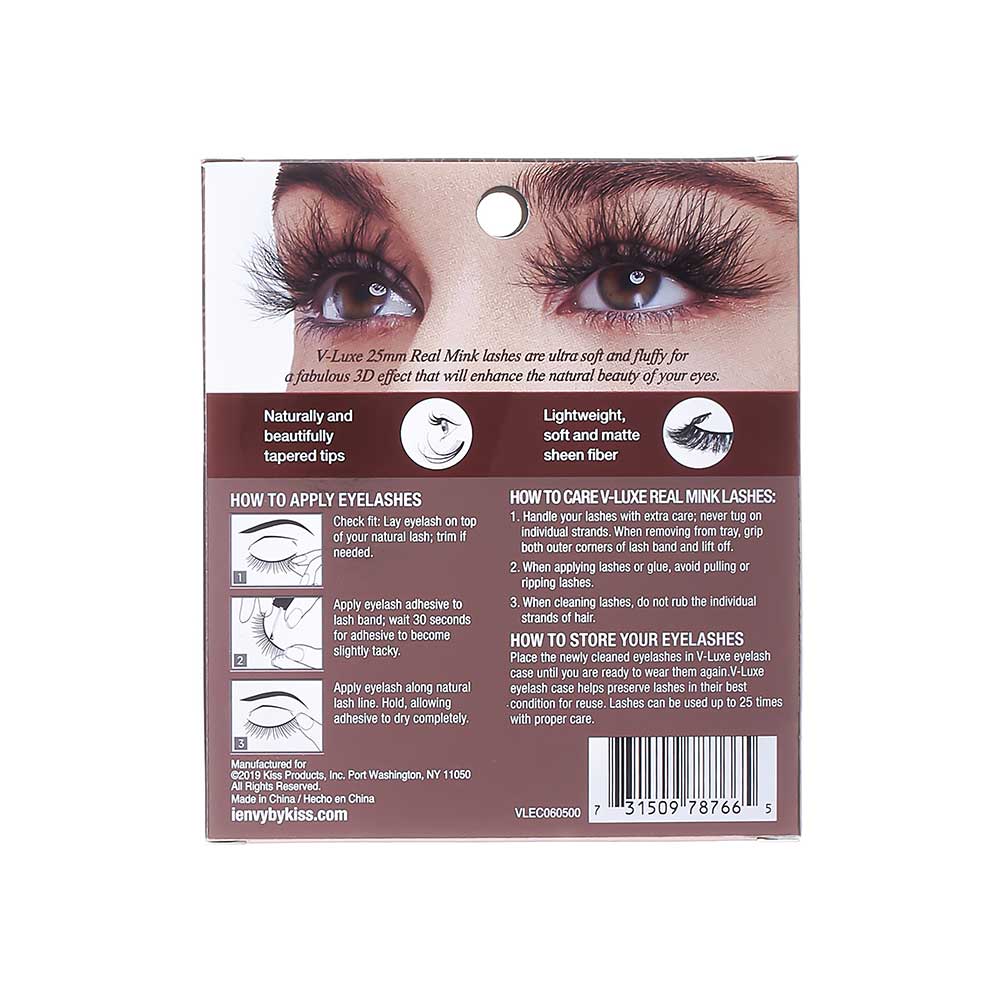 KISS V Luxe Real Mink Lashes "Love Rose Gold" #VLEC06