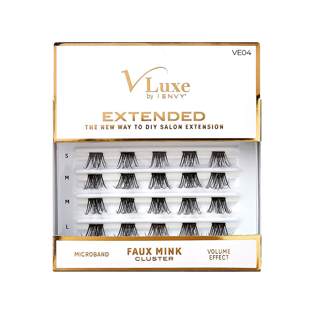 KISS V Luxe Extended Faux Mink Cluster Lashes #VE04