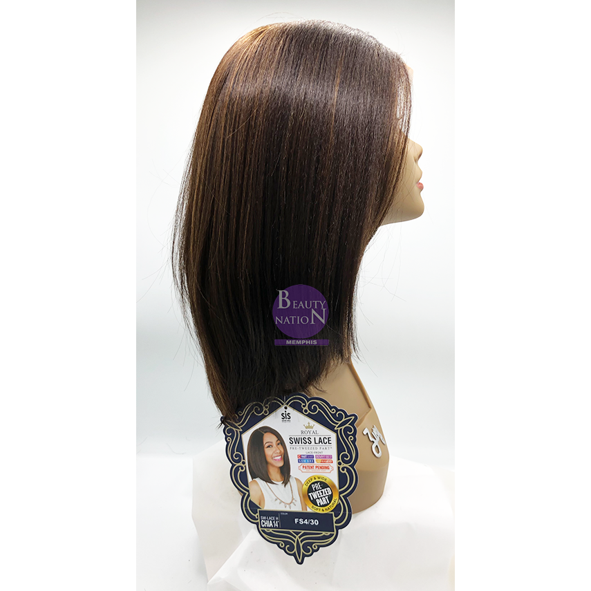  Zury Sis Royal Swiss Synthetic Hair Pre-Tweezed Lace Wig Chia 14"
