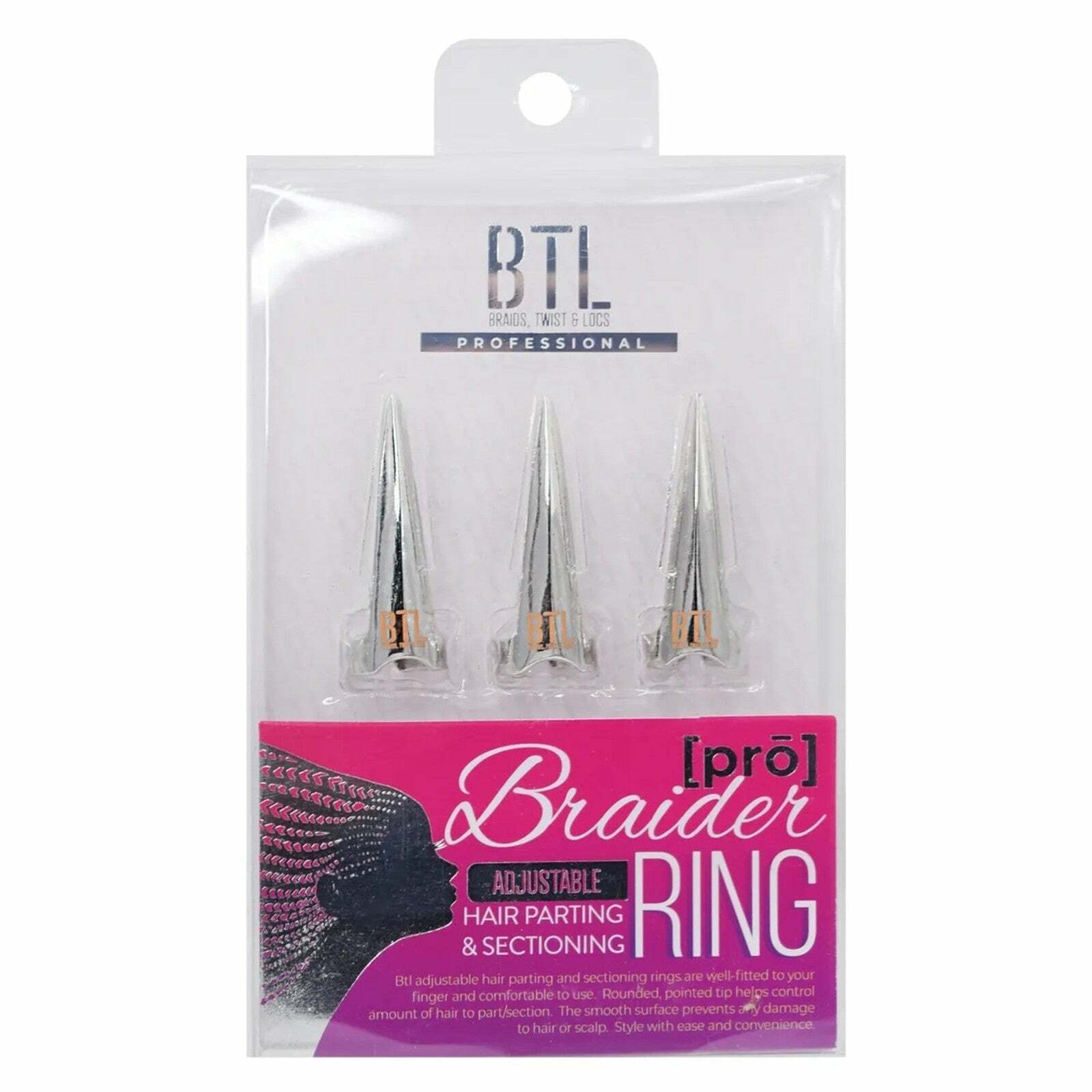  BTL Professional Adjustable Braider Hair Parting & Sectioning Ring
