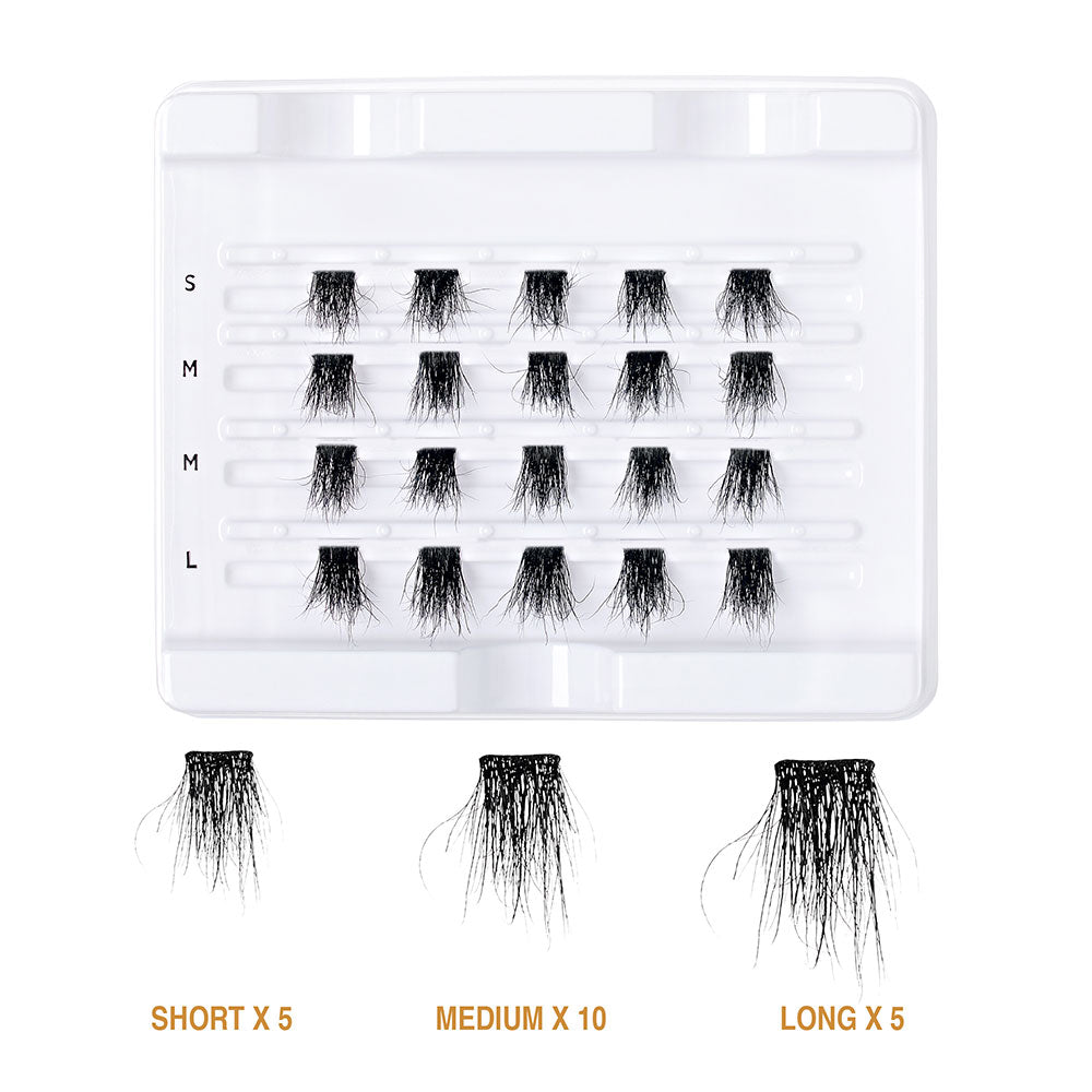 KISS V Luxe Extended Real Mink Cluster Lashes #VEM02