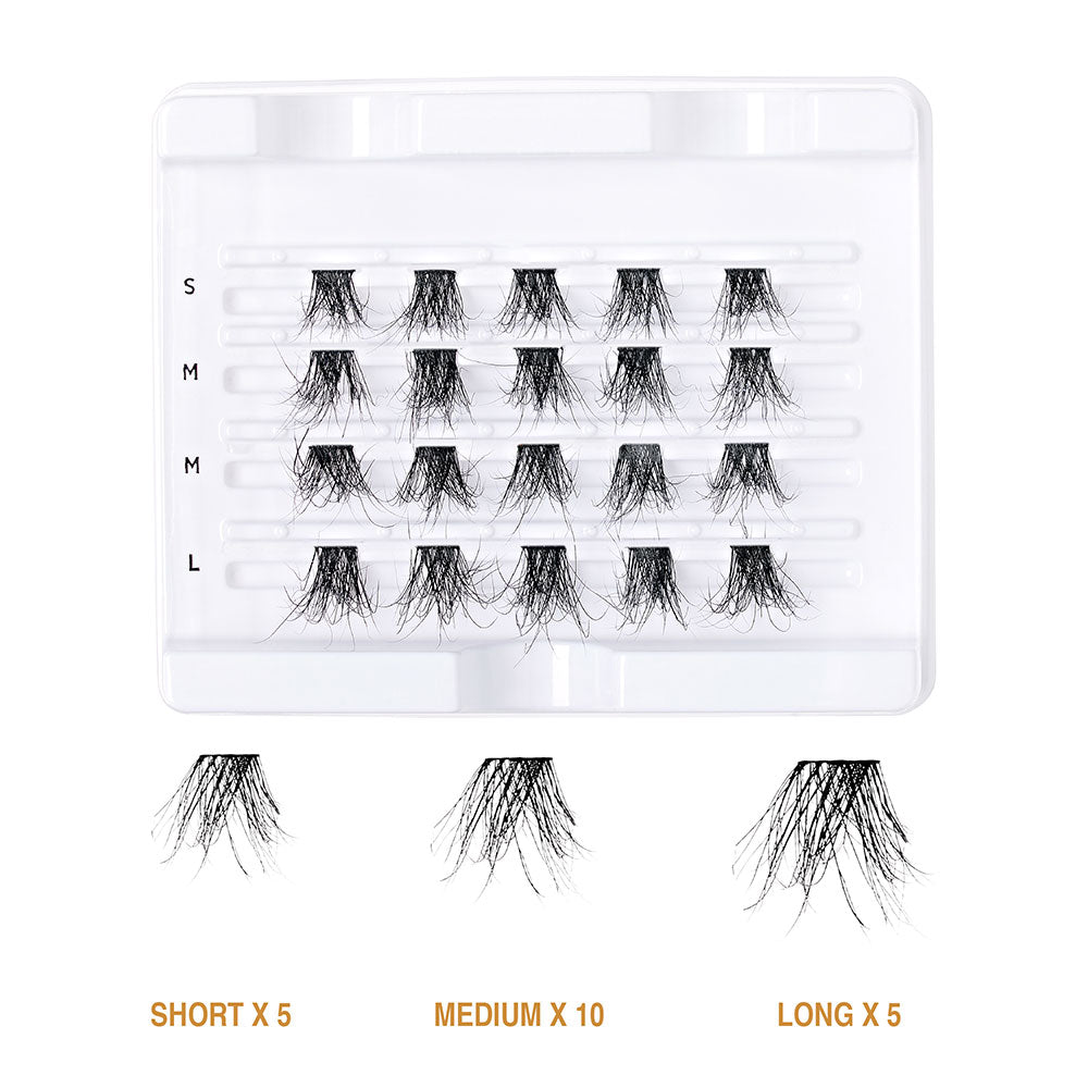KISS V Luxe Extended Real Mink Cluster Lashes #VEM05