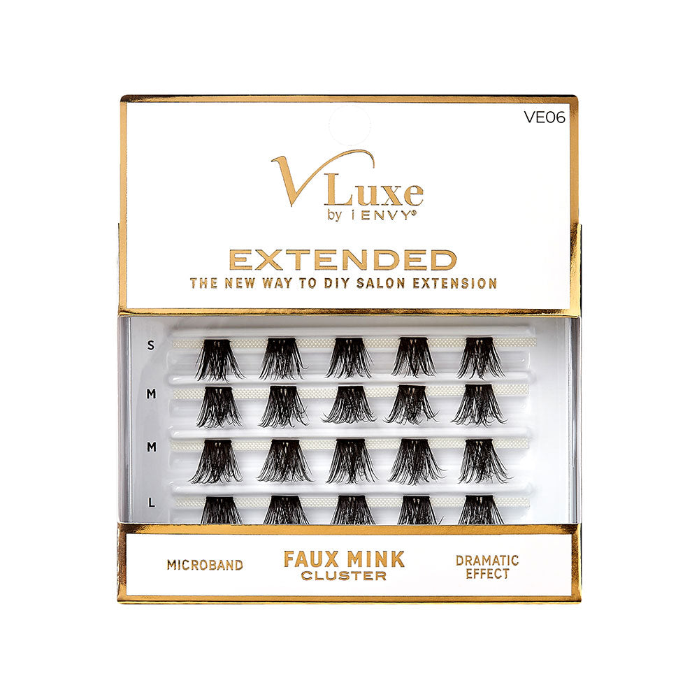 KISS V Luxe Extended Faux Mink Cluster Lashes #VE06