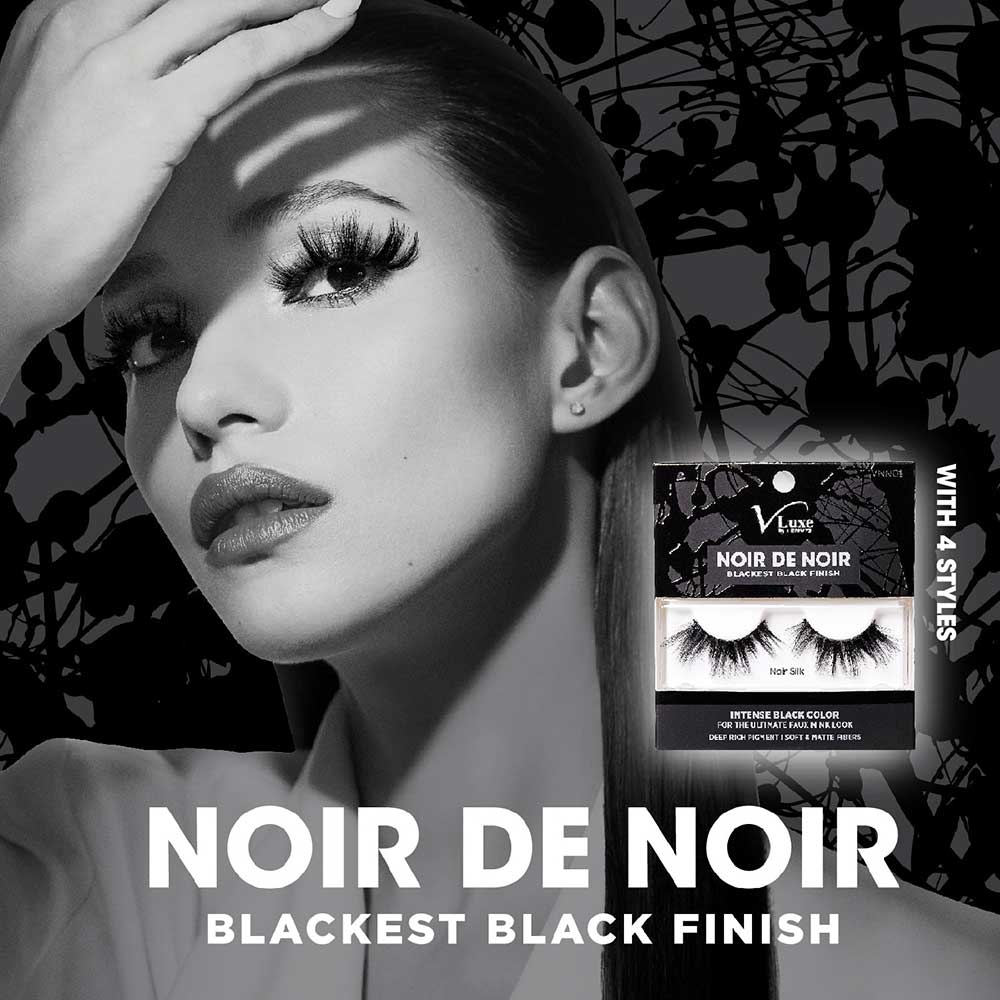 KISS V Luxe Noir De Noir Blackest Black Lashes "Noir Velvet" #VNN02
