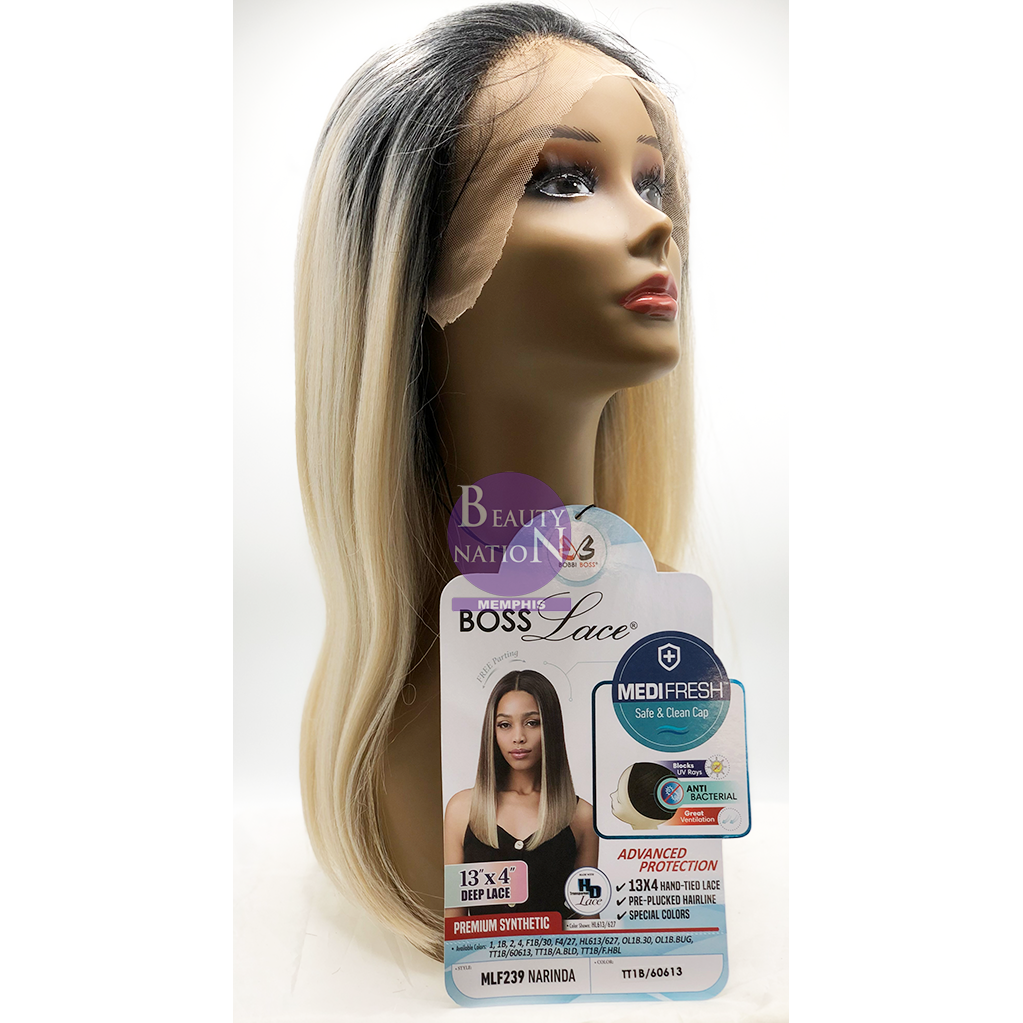  Bobbi Boss Premium Synthetic 13X4 Hd Deep Lace Front Wig Mlf239 - NARINDA
