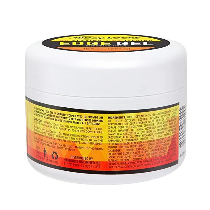  AllDay Locks Edge Gel | Extreme Hold Edge Control Gel 10oz.