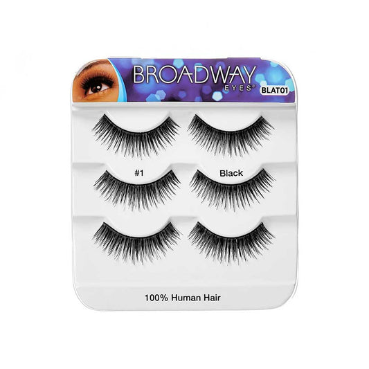 KISS Broadway 100% Human Hair Lashes Trio Pack - BLAT01