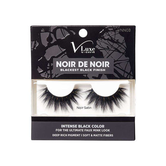 KISS V Luxe Noir De Noir Blackest Black Lashes "Noir Satin" #VNN03