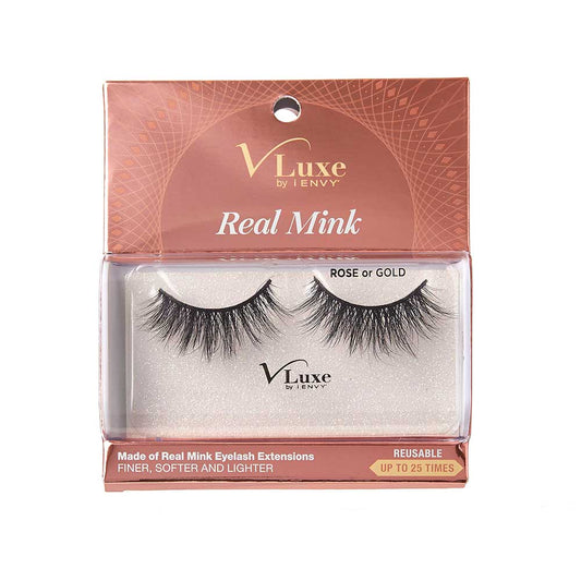 KISS V Luxe Real Mink Lashes "Rose Or Gold" #VLEC01