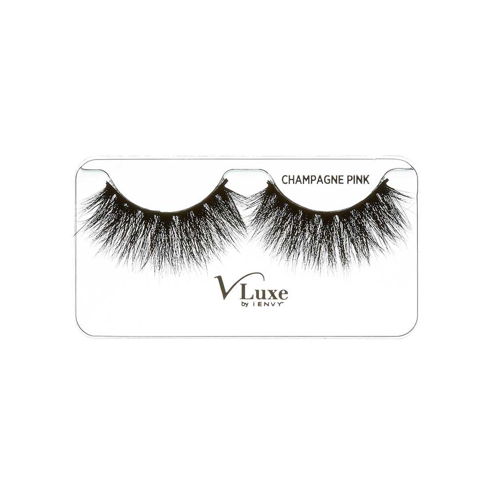 KISS V Luxe Real Mink Lashes "Champagne Pink" #VLEC08