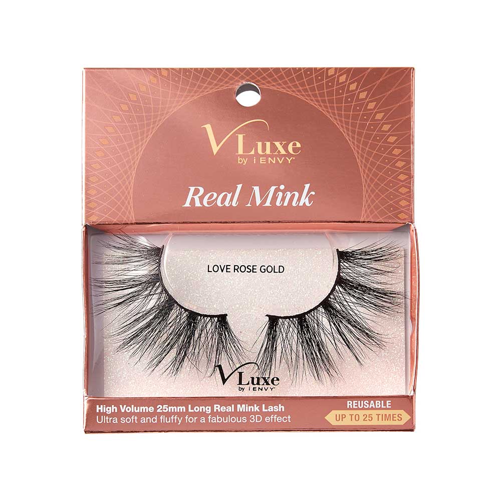 KISS V Luxe Real Mink Lashes "Love Rose Gold" #VLEC06