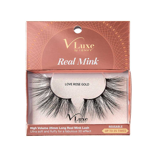 KISS V Luxe Real Mink Lashes "Love Rose Gold" #VLEC06