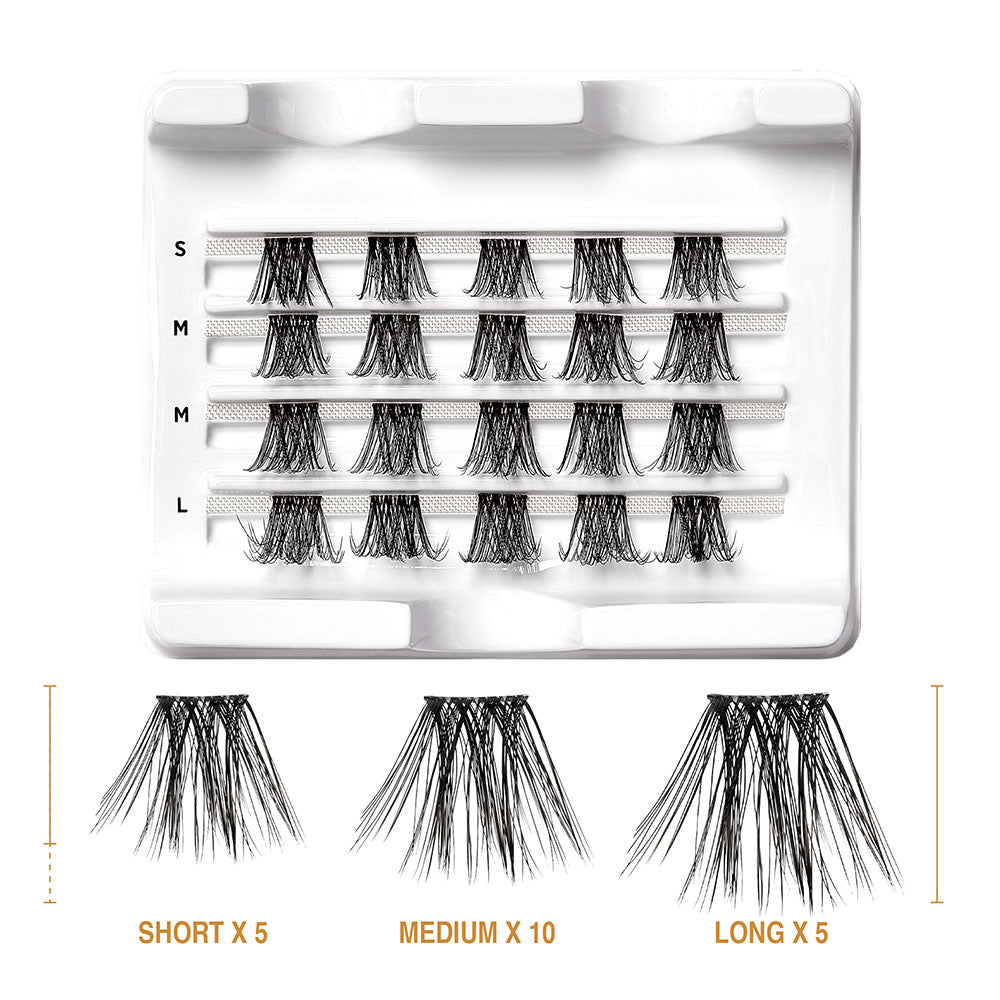 KISS V Luxe Extended Faux Mink Cluster Lashes #VE03