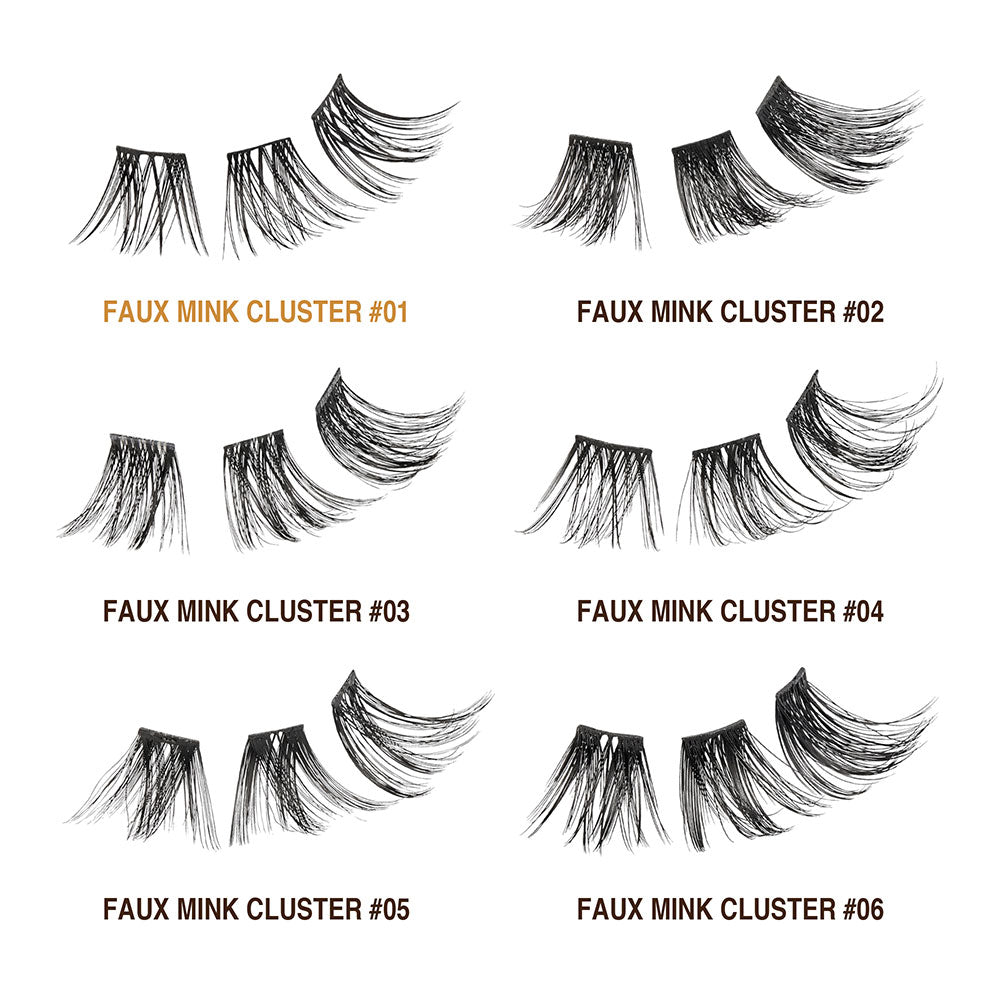 KISS V Luxe Extended Faux Mink Cluster Lashes #VE05