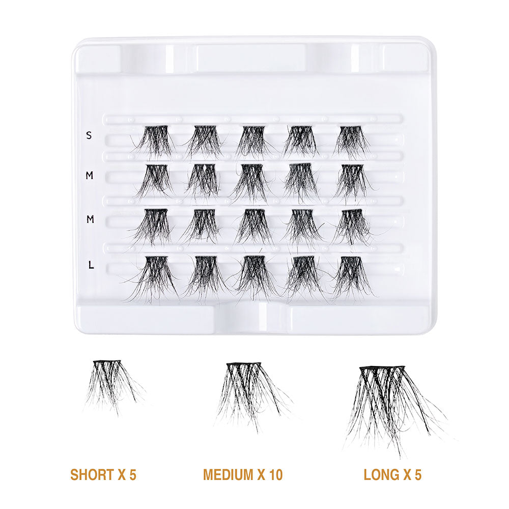 KISS V Luxe Extended Real Mink Cluster Lashes #VEM04