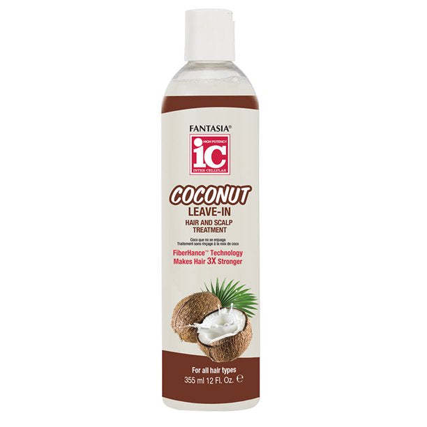  FANTASIA IC - Coconut Leave-In Hair And Scalp Treatment 12 Oz