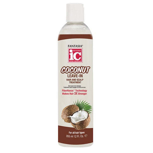  FANTASIA IC - Coconut Leave-In Hair And Scalp Treatment 12 Oz