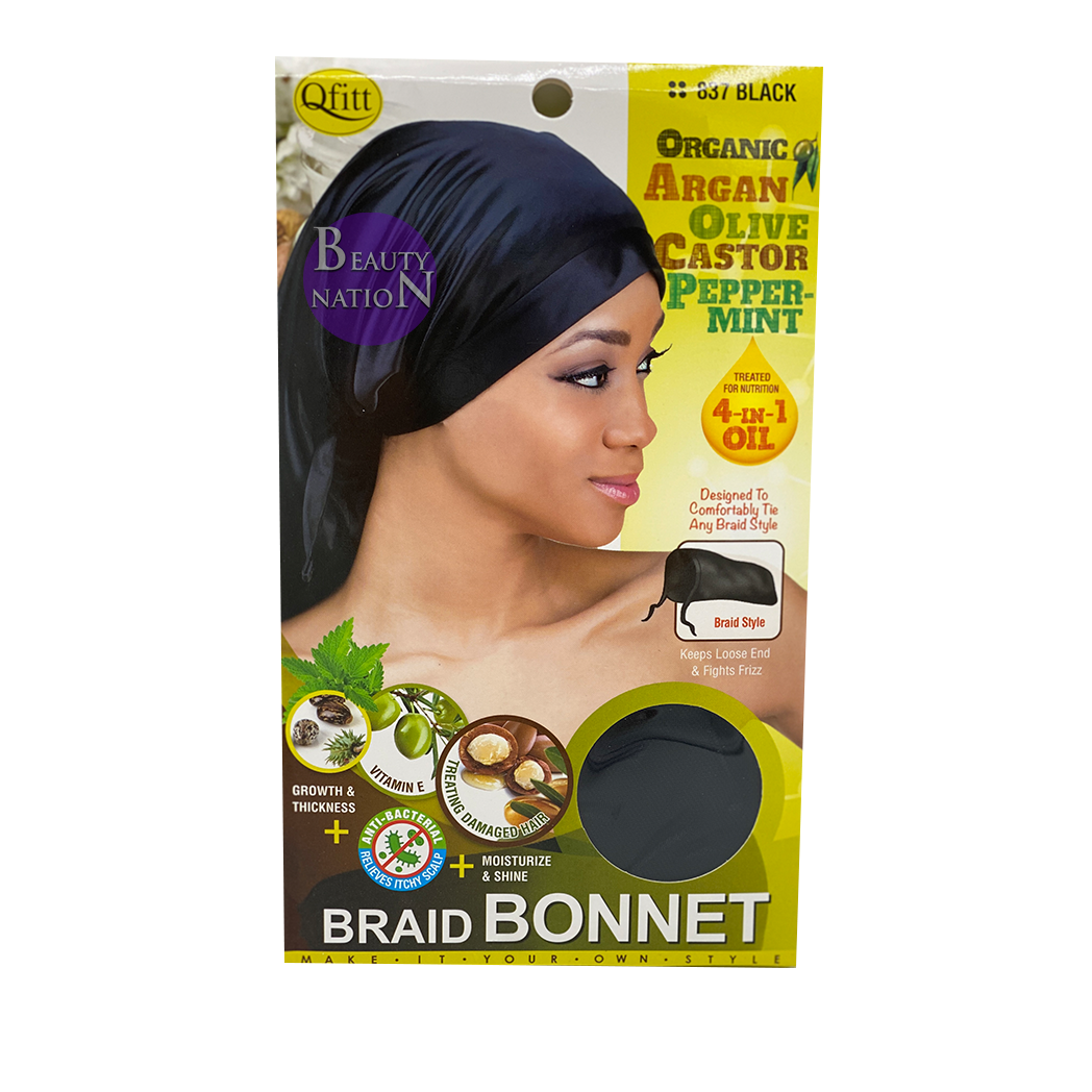  Qfitt 4 In 1 Oil Infused Braid Bonnet #836/#837