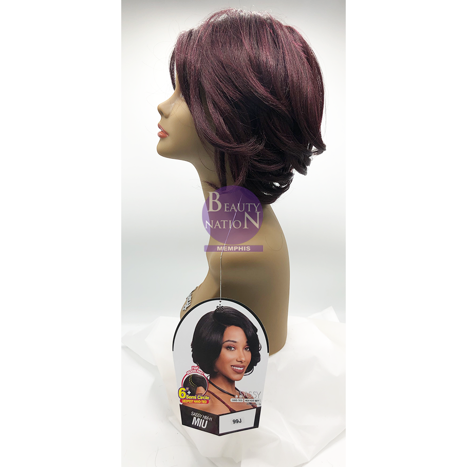  Zury Sis Sassy Synthetic Hair Wig - SASSY HM H MIU (6 Inch Half Moon Part)