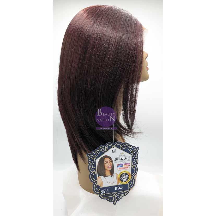  Zury Sis Royal Swiss Synthetic Hair Pre-Tweezed Lace Wig Chia 14"