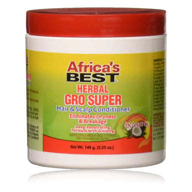  Africa's Best Hair And Scalp Conditioner Herbal Gro Super 5.25oz