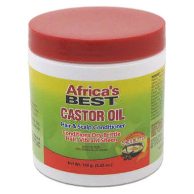  Africa's Best Hair And Scalp Conditioner Castor Oil, 5.25 Oz.