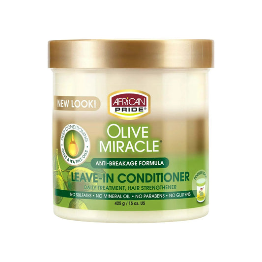  African Pride Olive Miracle Moisturizing Anti-Breakage Leave-in Conditioner, 15 Oz