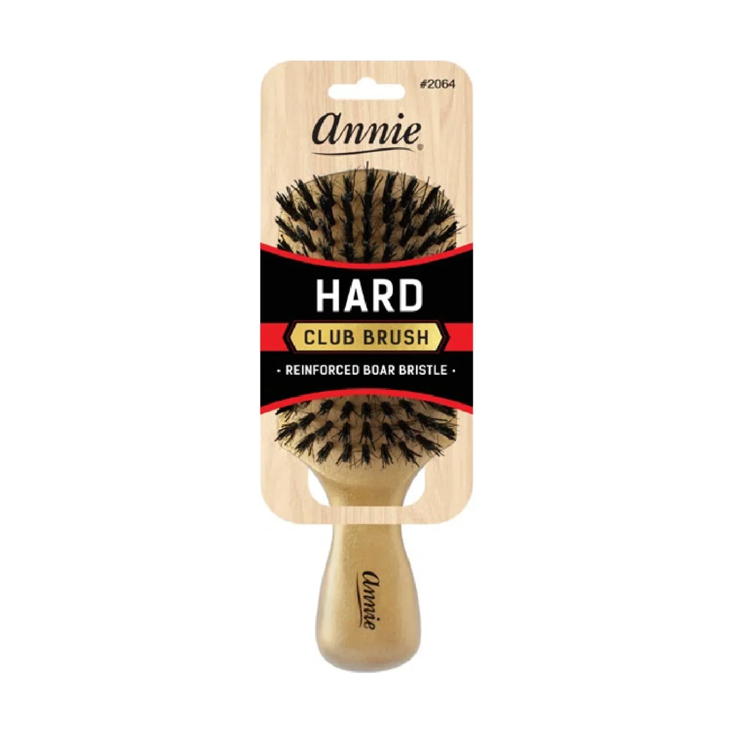  Annie Hard Club Brush Boar & Nylon Bristle Gold #2064