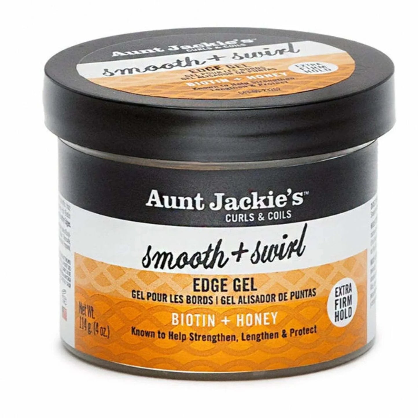  Aunt Jackie's - Biotin Honey Smooth + Swirl Edge Gel W/ Extra Firm Hold