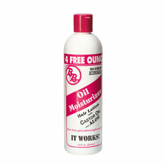  Bronner Brothers Moisturizer Aloe & Castor Hair Lotion, 12 Fl Oz