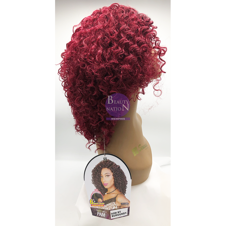  Zury Sis Sassy 6" Deepest Hand-Tied Moon Part Wig Sassy HM-H Pam