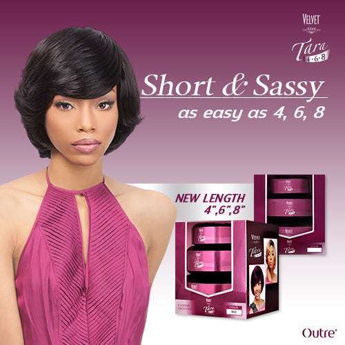  OUTRE VELVET 100% REMI HUMAN HAIR WEAVE TARA 4.6.8