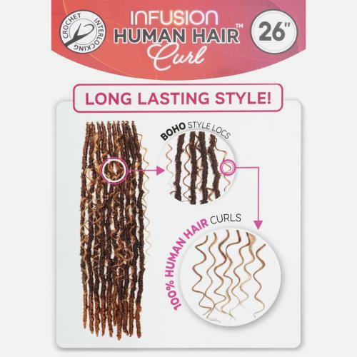 Bobbi Boss Human Hair Blend Crochet Braids HBF001 HF Deep Curl Boho 26"