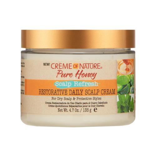  Creme Of Nature Pure Honey Scalp Refresh Restorative Daily Scalp Cream 4.7oz/ 135g