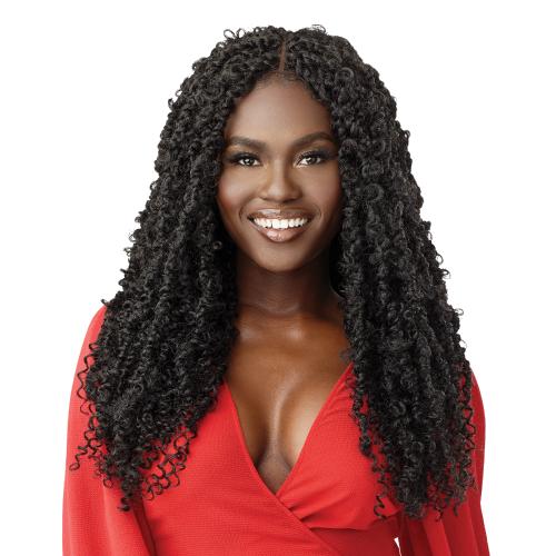  Outre Braided Lace Front Wig X-Pression Twisted Up 4X4 Butterfly Passion Twist 26"