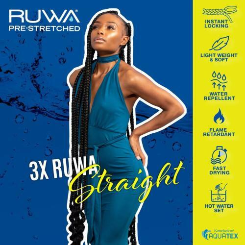  Sensationnel Braids XPRESSION 3X Ruwa Pre-Stretched Braid 18"