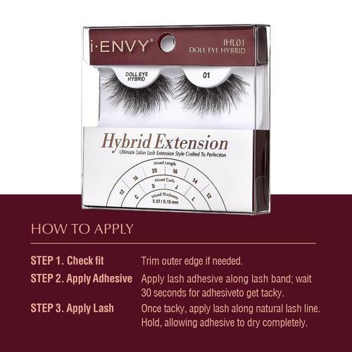 KISS I Envy Hybrid Extension Ultimate Salon Lashes - IHL01