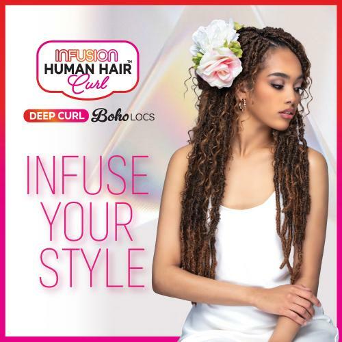  Bobbi Boss Human Hair Blend Crochet Braids HBF001 HF Deep Curl Boho 26"
