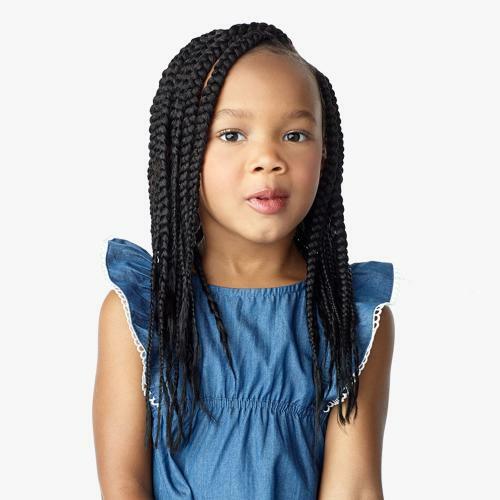  Sensationnel Crochet Braids African Collection 3X Ruwa Pre-Stretched Braid 12" (Kids)