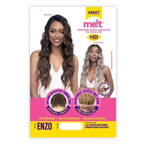  Janet Collection HD Swiss Lace Front Wig Melt Hand-Tied 13X6 Frontal Part - Enzo