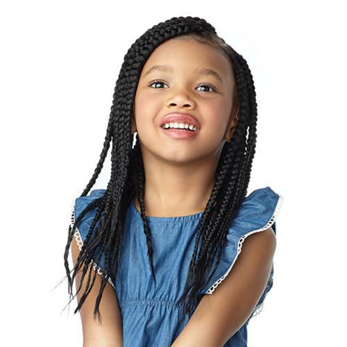  Sensationnel Crochet Braids African Collection 3X Ruwa Pre-Stretched Braid 12" (Kids)