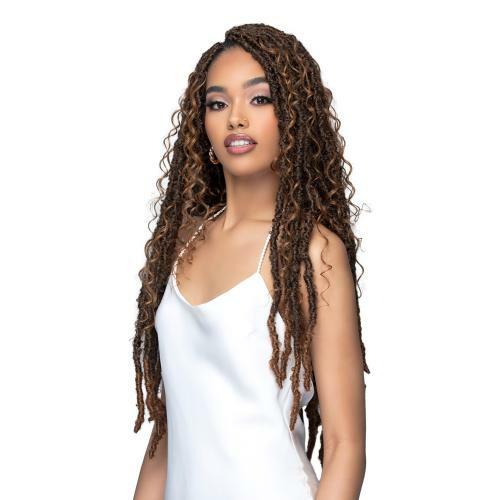  Bobbi Boss Human Hair Blend Crochet Braids HBF001 HF Deep Curl Boho 26"