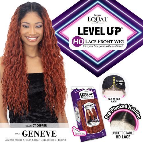  FreeTress Equal HD Lace Front Wig 5" Center Part Level Up - Geneve