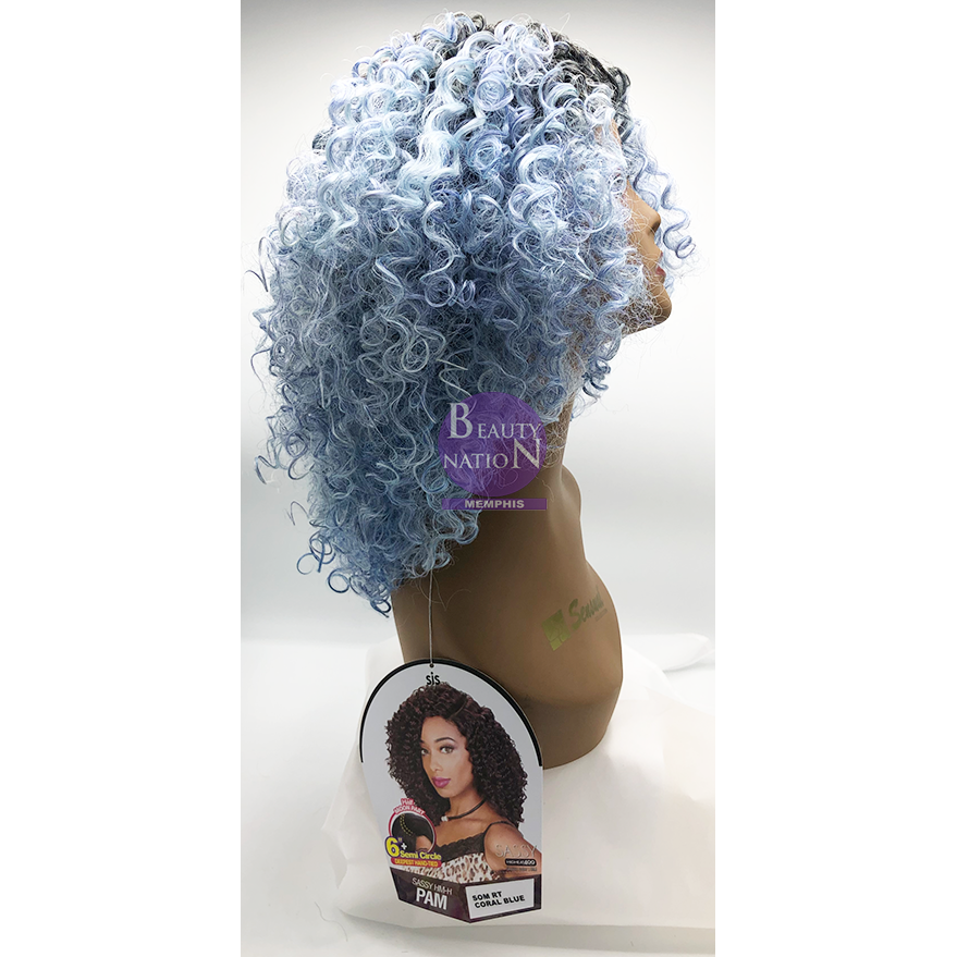  Zury Sis Sassy 6" Deepest Hand-Tied Moon Part Wig Sassy HM-H Pam