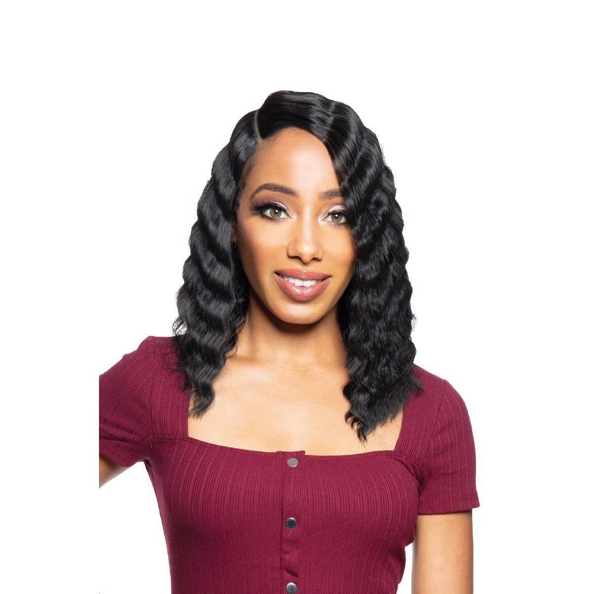  Zury Sis Beyond Synthetic Hair Lace Front Wig - BYD LACE H CRIMP 12"