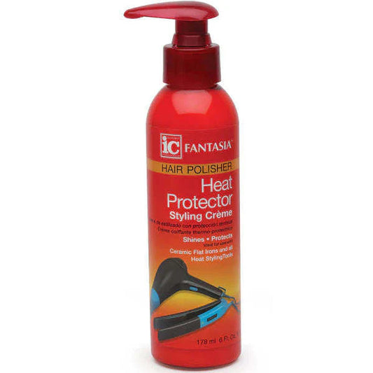  Fantasia IC Hair Polisher Heat Protector Styling Cream, 6 Oz