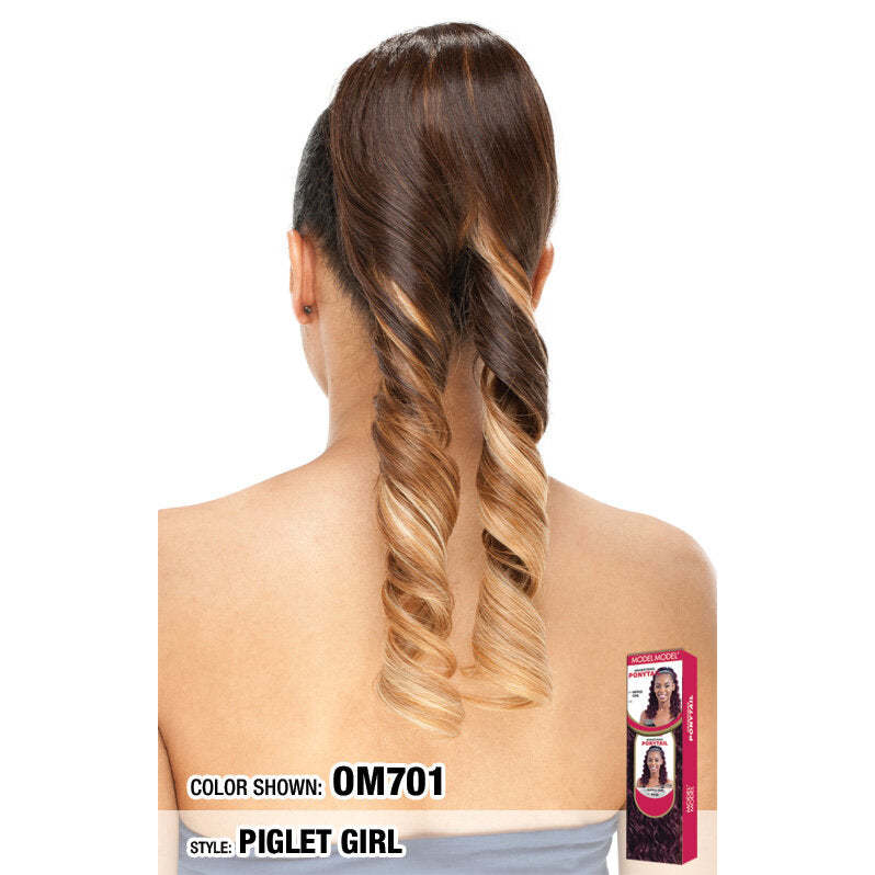  Model Model Equal Synthetic Drawstring Ponytail Piglet Girl