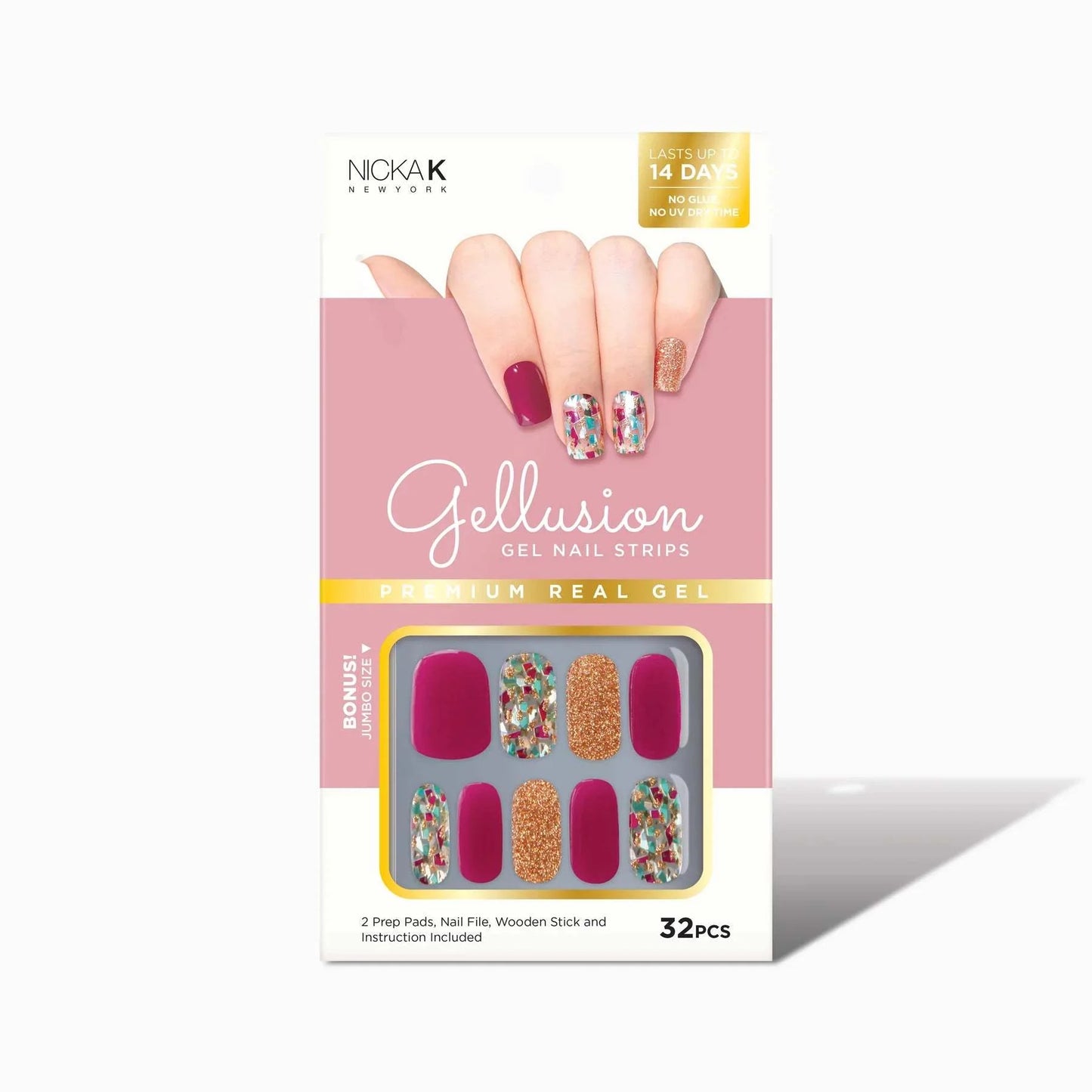  GELLUSION GEL NAIL STRIPS #NSG007