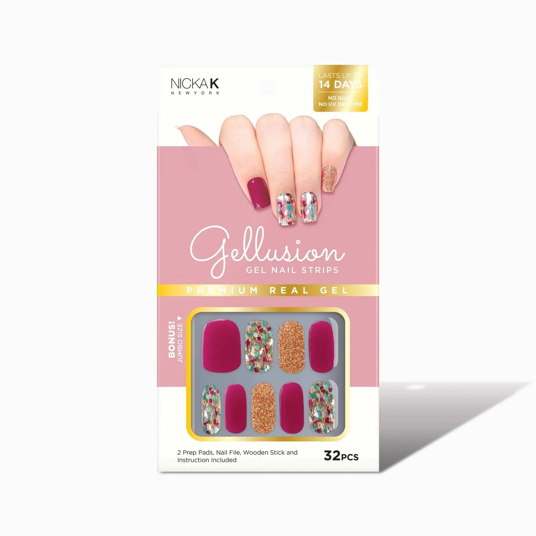  GELLUSION GEL NAIL STRIPS #NSG007