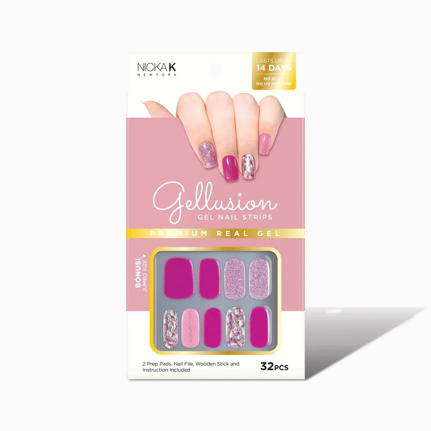 GELLUSION GEL NAIL STRIPS #NSG010